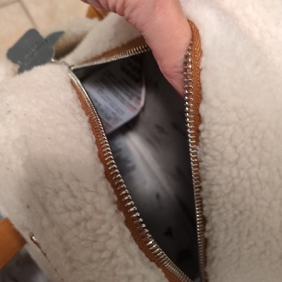 Disney Parks Loungefly Star Wars White and Brown Backpack with Grogu Character - Picture 9 of 13